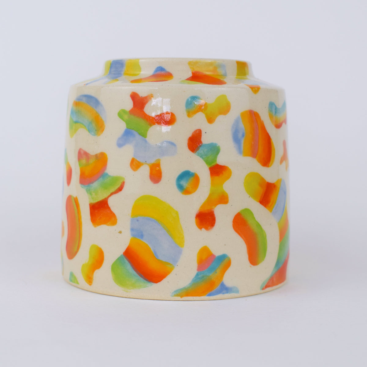 Imperfect Rainbow Blob Vase