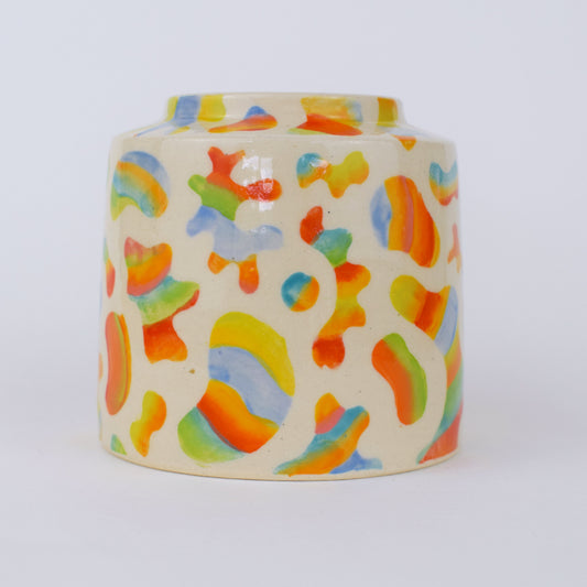 Imperfect Rainbow Blob Vase