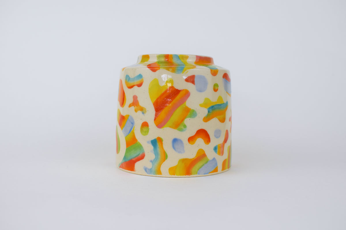 Imperfect Rainbow Blob Vase