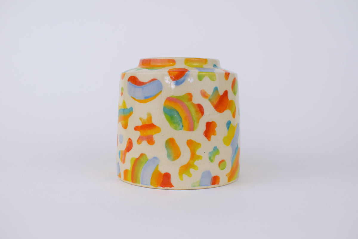 Imperfect Rainbow Blob Vase