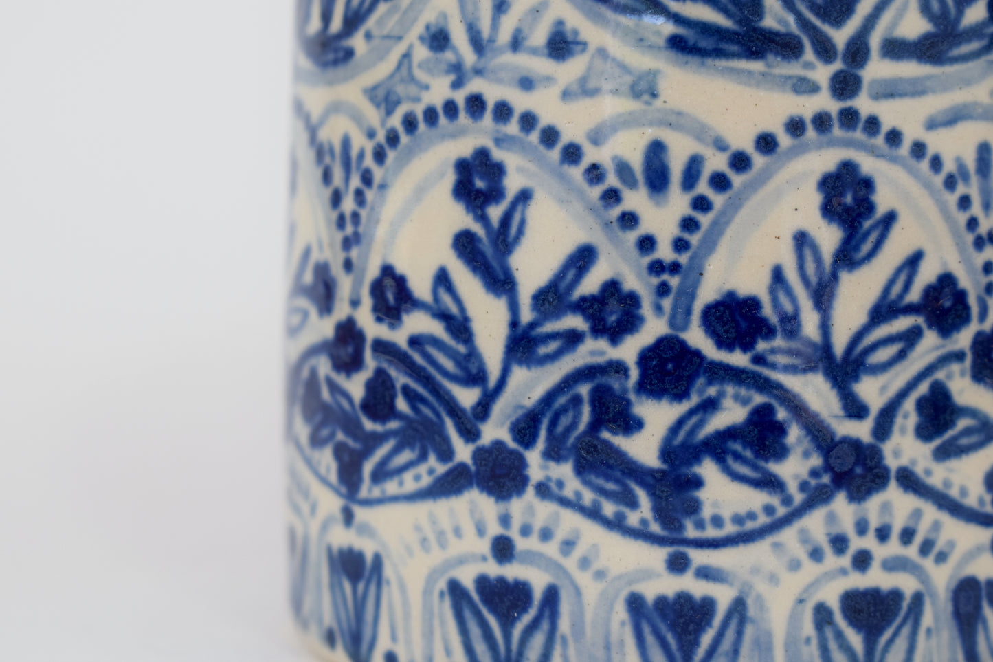 Blue Floral Harmony Vase