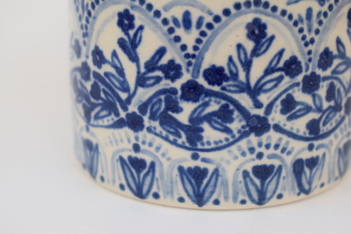 Blue Floral Harmony Vase