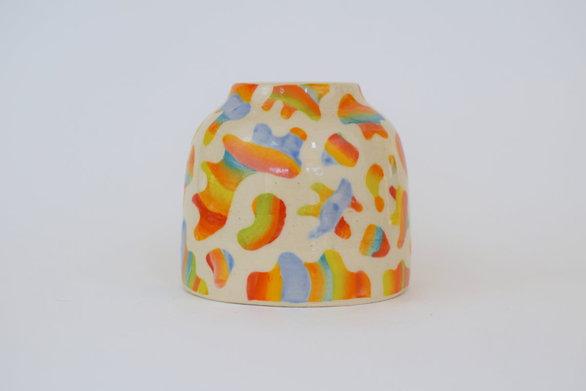 Rainbow Blob Vase