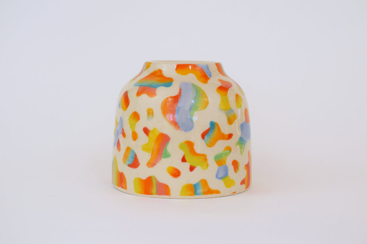 Rainbow Blob Vase