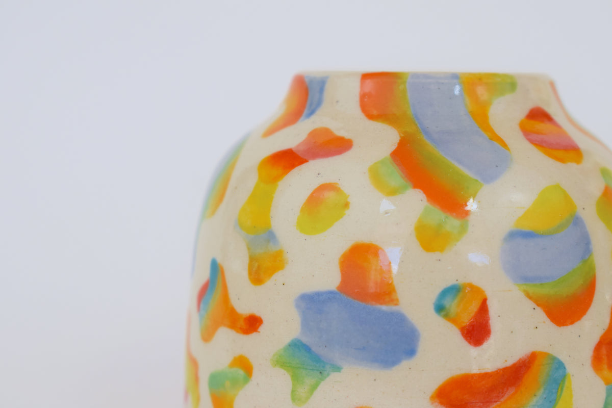 Rainbow Blob Vase