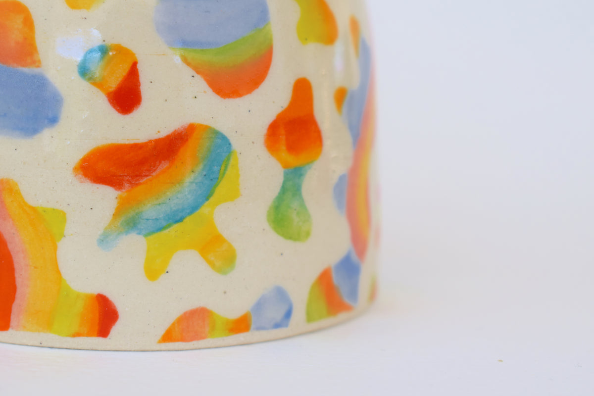 Rainbow Blob Vase