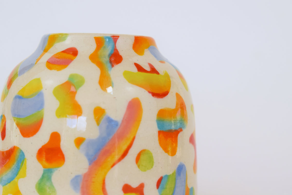 Rainbow Blob Vase