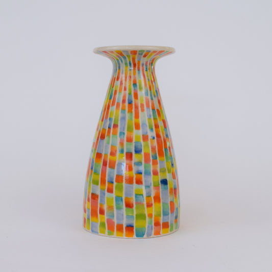 Rainbow Stripe Vase