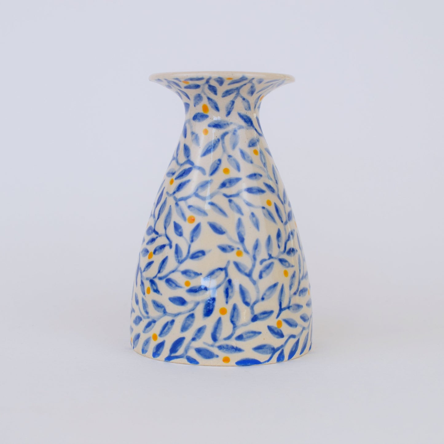 Blue Leaf Vase