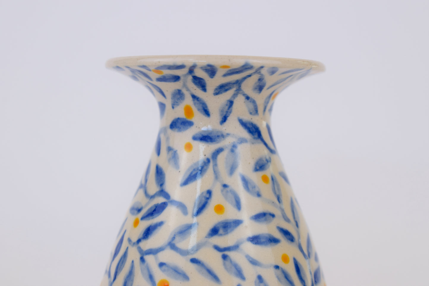 Blue Leaf Vase