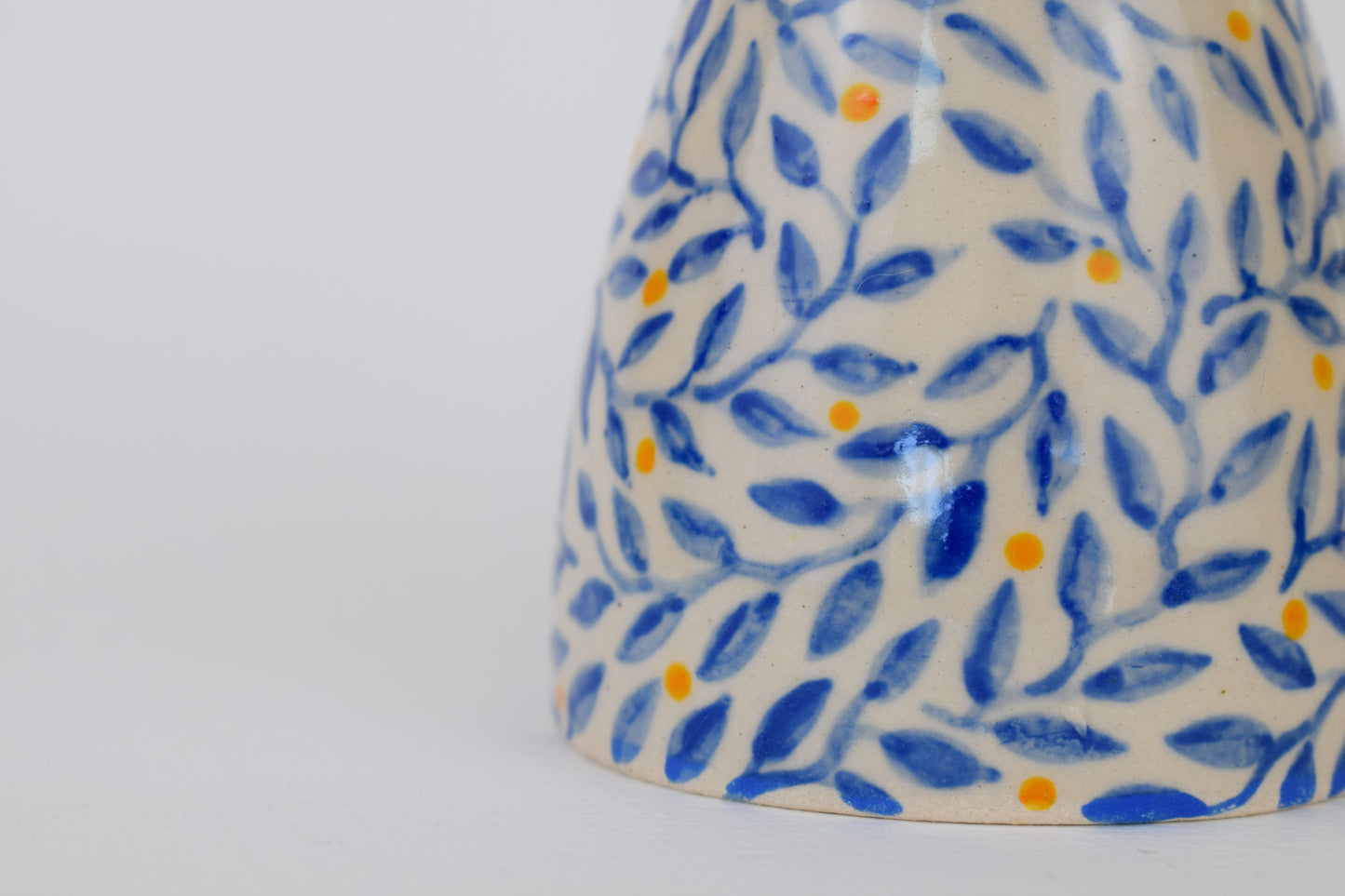 Blue Leaf Vase