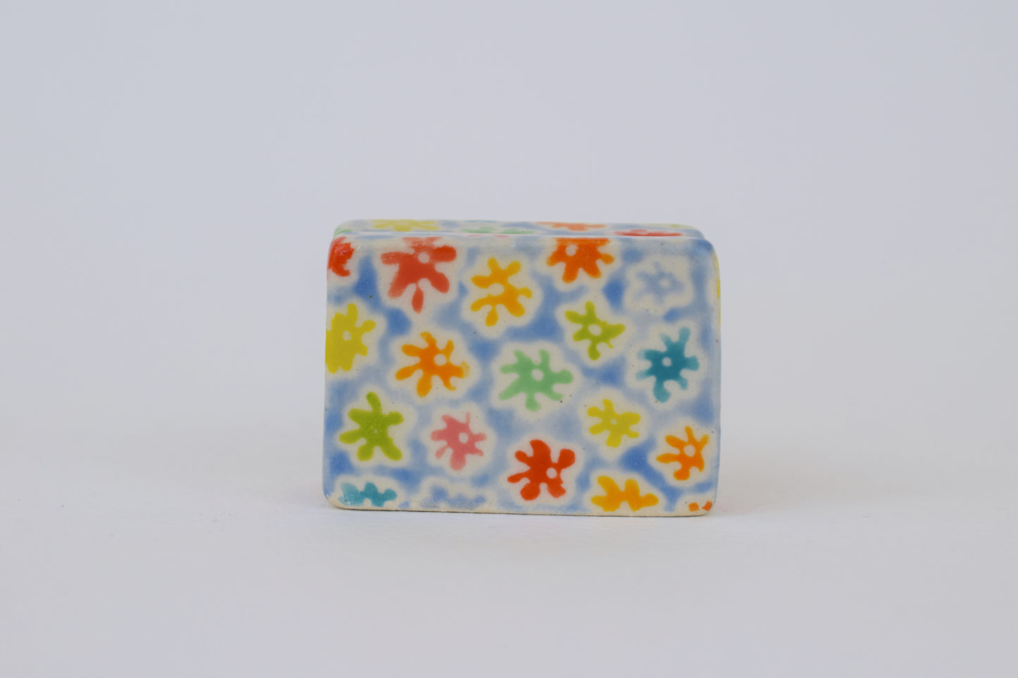 Blue Floral Photo Holder