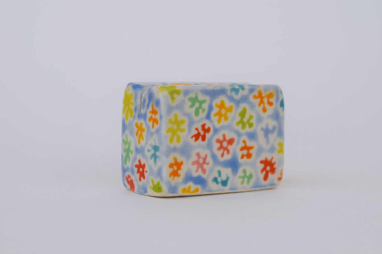 Blue Floral Photo Holder