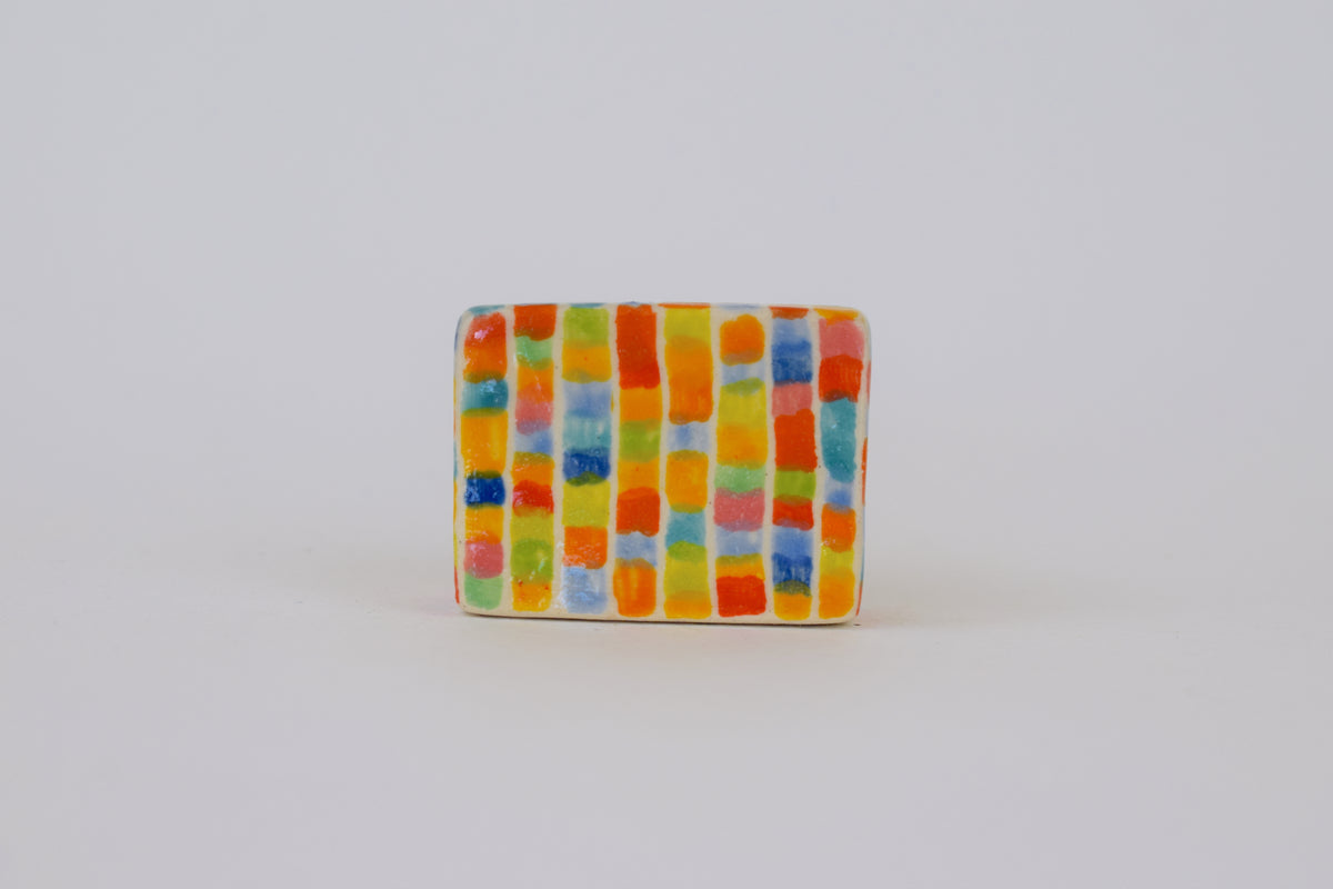 Multicoloured Stripe Photo Holder